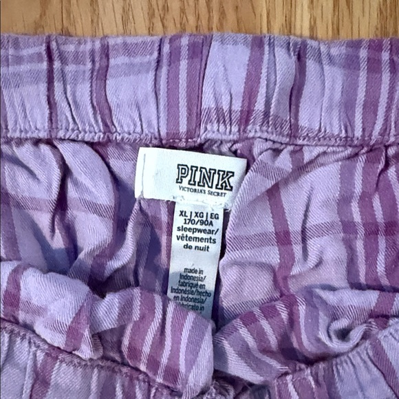 PINK Victoria's Secret Lavender Striped Pants - Picture 2 of 3
